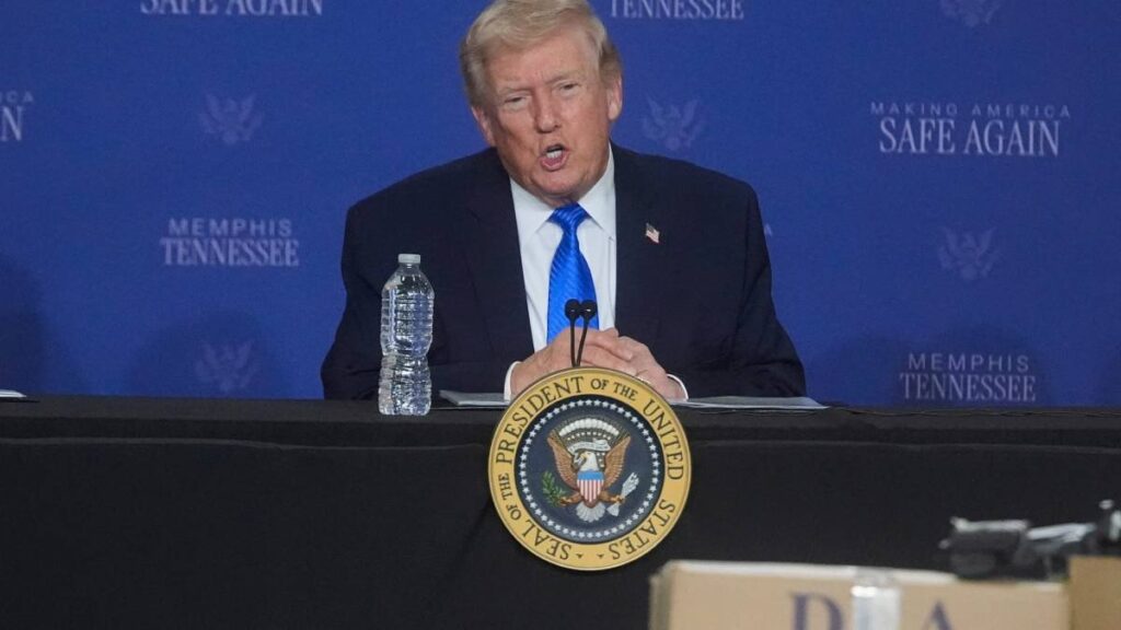 Pictured: President Donald Trump